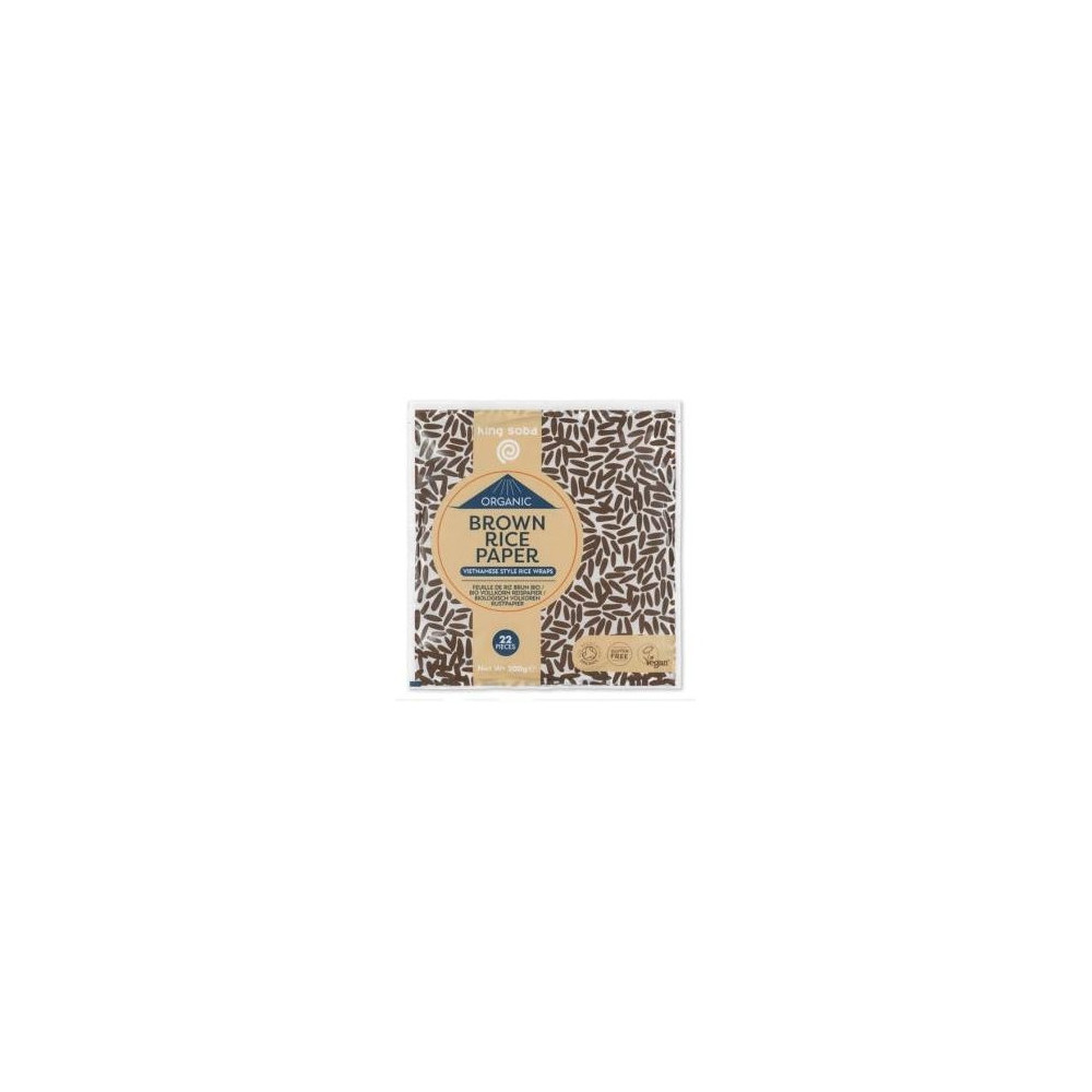 King Soba Papel De Arroz Bio 200G