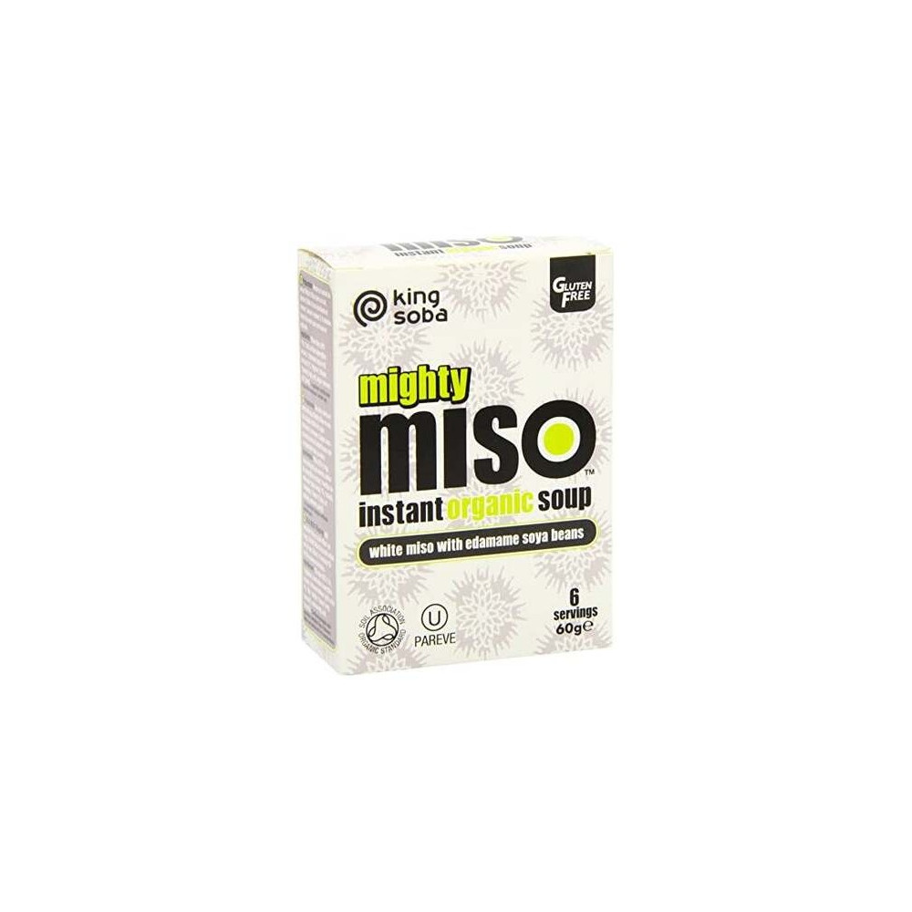 King Soba Sopa Miso Semillas De Edamame Sin Gluten 6X10G