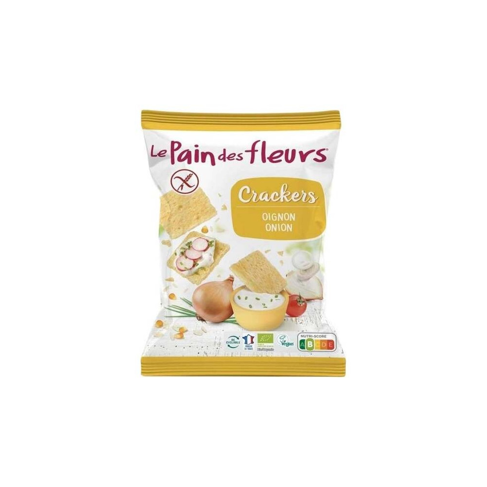 Le Pain Des Fleurs Crackers Ajo Sin Gluten Vegano 75G