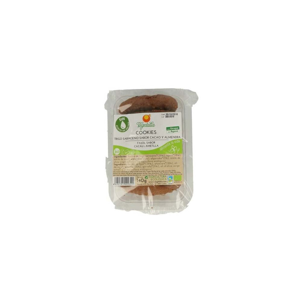 Vegetalia Cookies Sarraceno Algarroba Almendra 140G