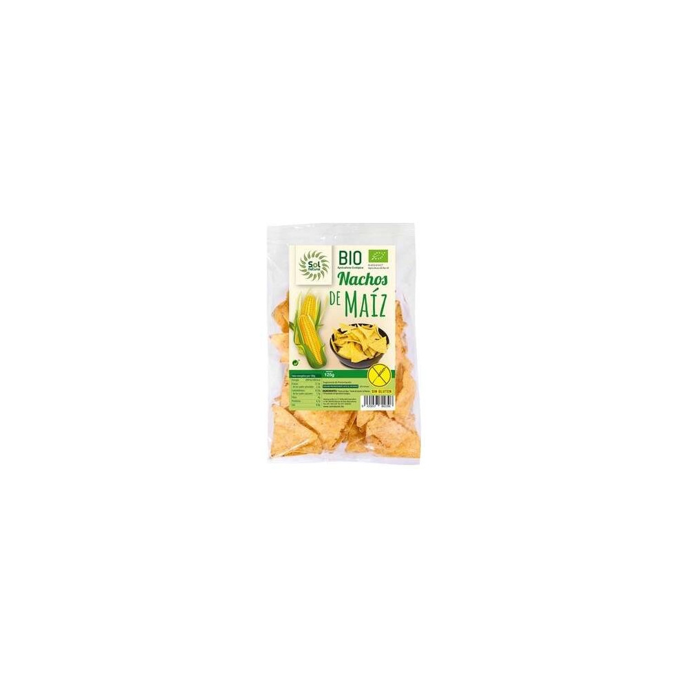 Sol Natural Nachos De Maiz Natural Sin Gluten 125G