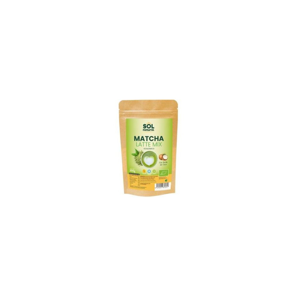 Matcha Latte Mix Con Leche De Coco 200Gr. Bio Sg
