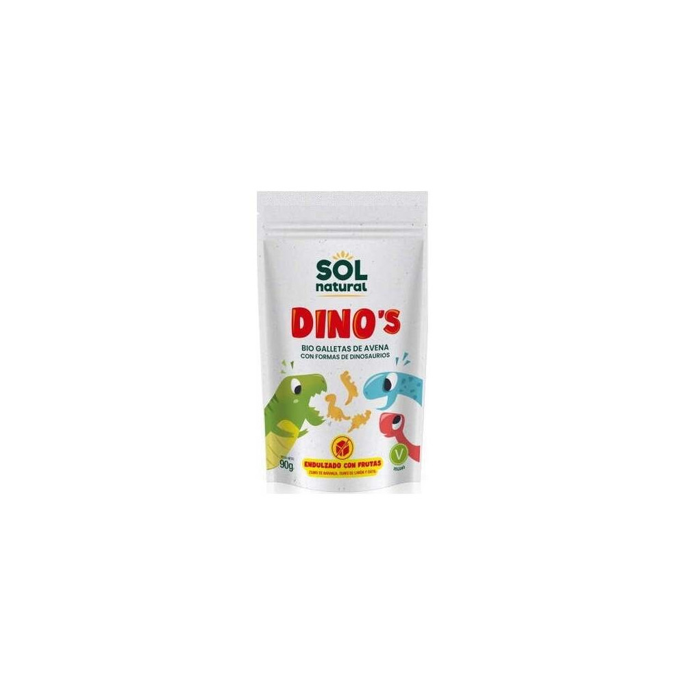 Sol Natural Galletas Avena Integral Y Fruta Dino'S Bio 90G