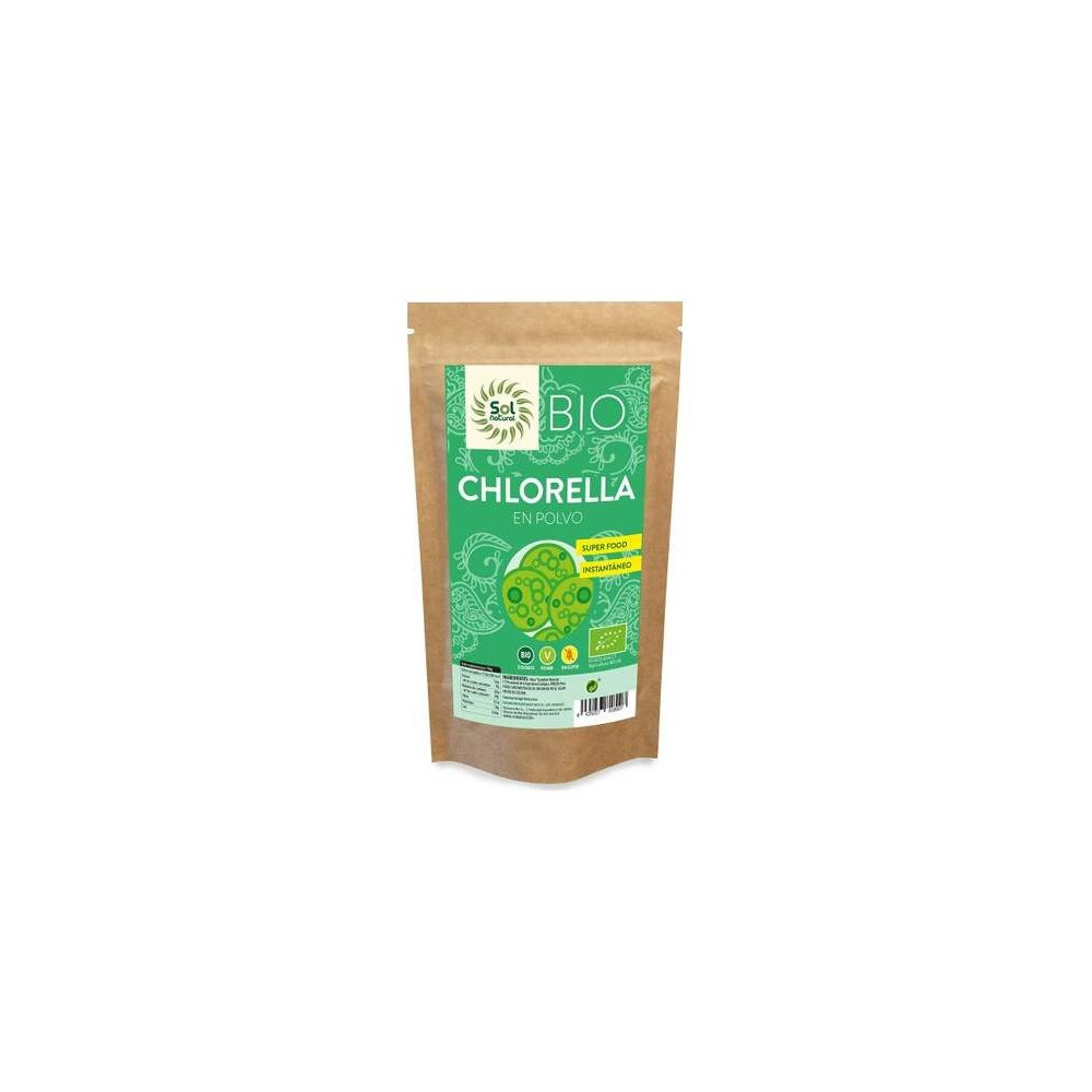 Solnatural Clorella Polvo Bio S/G Vegano 125G
