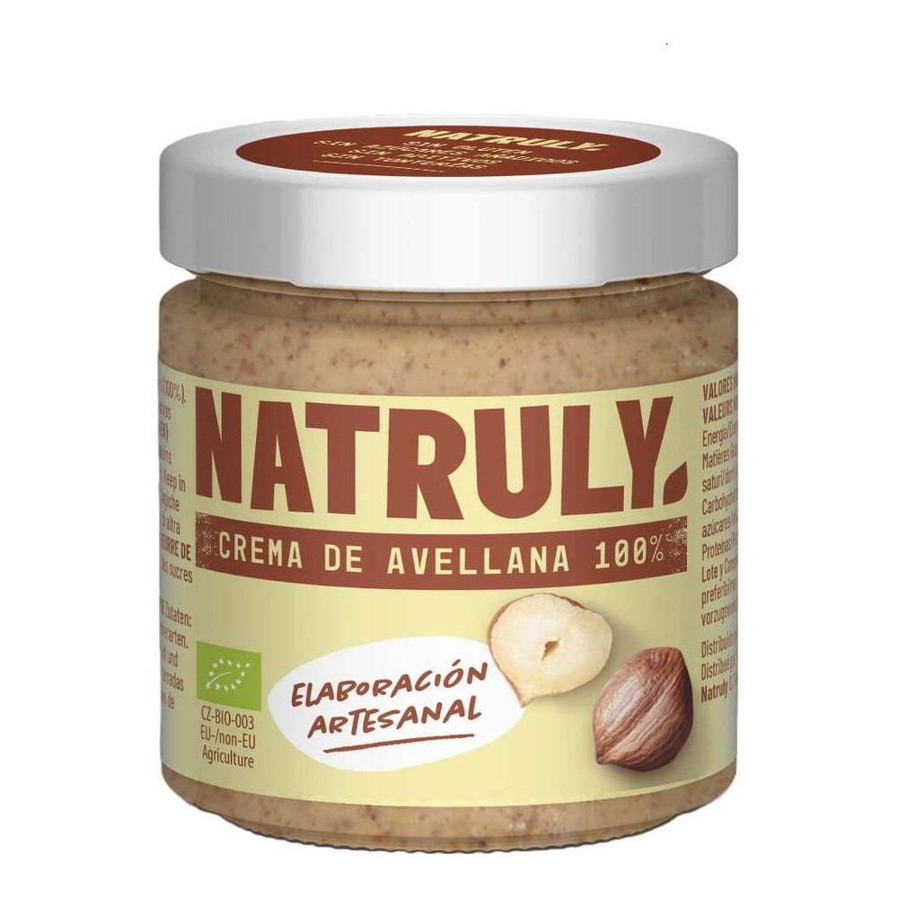 Natruly Crema Avellanas Bio Sin Gluten 200G