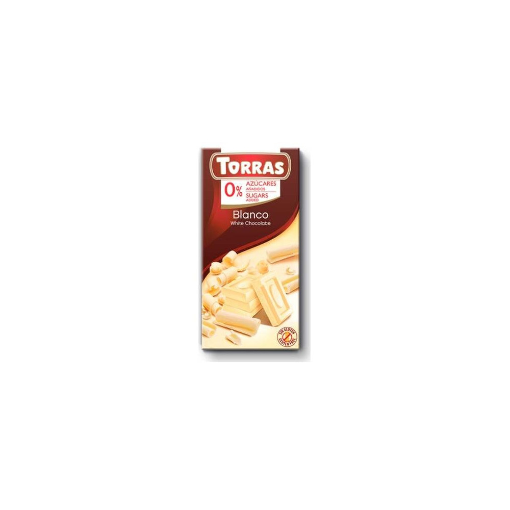 Torras Chocolate Blanco Sin Gluten Sin Azúcar 75G