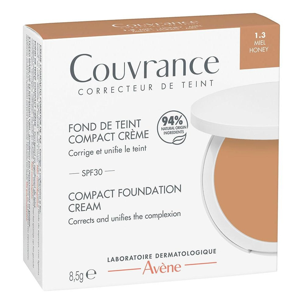 Couvrance Base De Maquillaje En Crema Compacta Miel 8,5 Gr