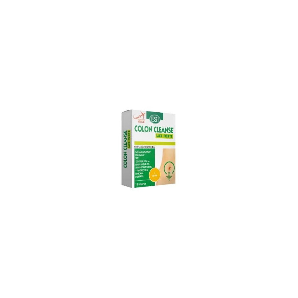 Esi Colon Cleanse Lax Forte 15 Tabletas Viaje