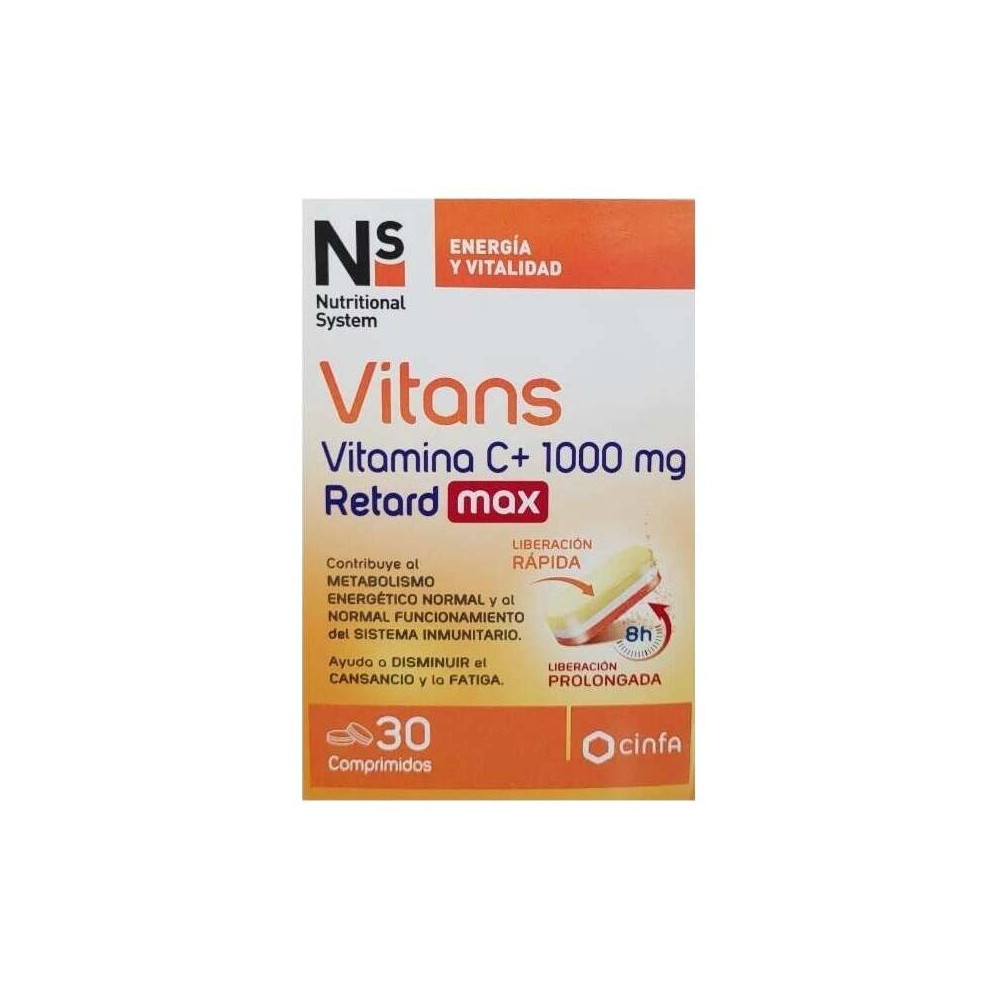Ns Vitans Vitamina C+ 1000 Ret Max 30 Comp