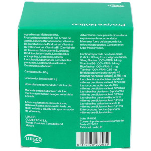 Luigco Prolic Pre Probiotico 20 Sobres