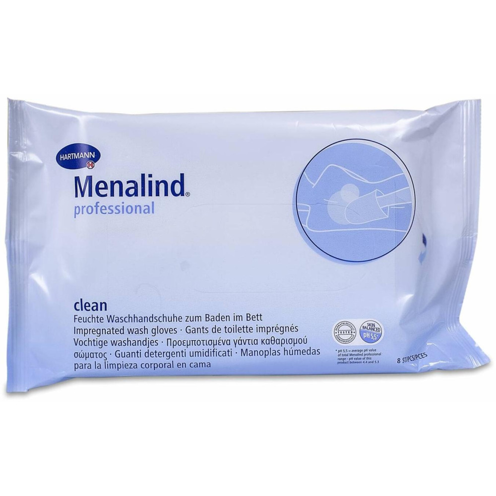 Menalind Professional Manopla Húmeda Enjabonada 8Uds