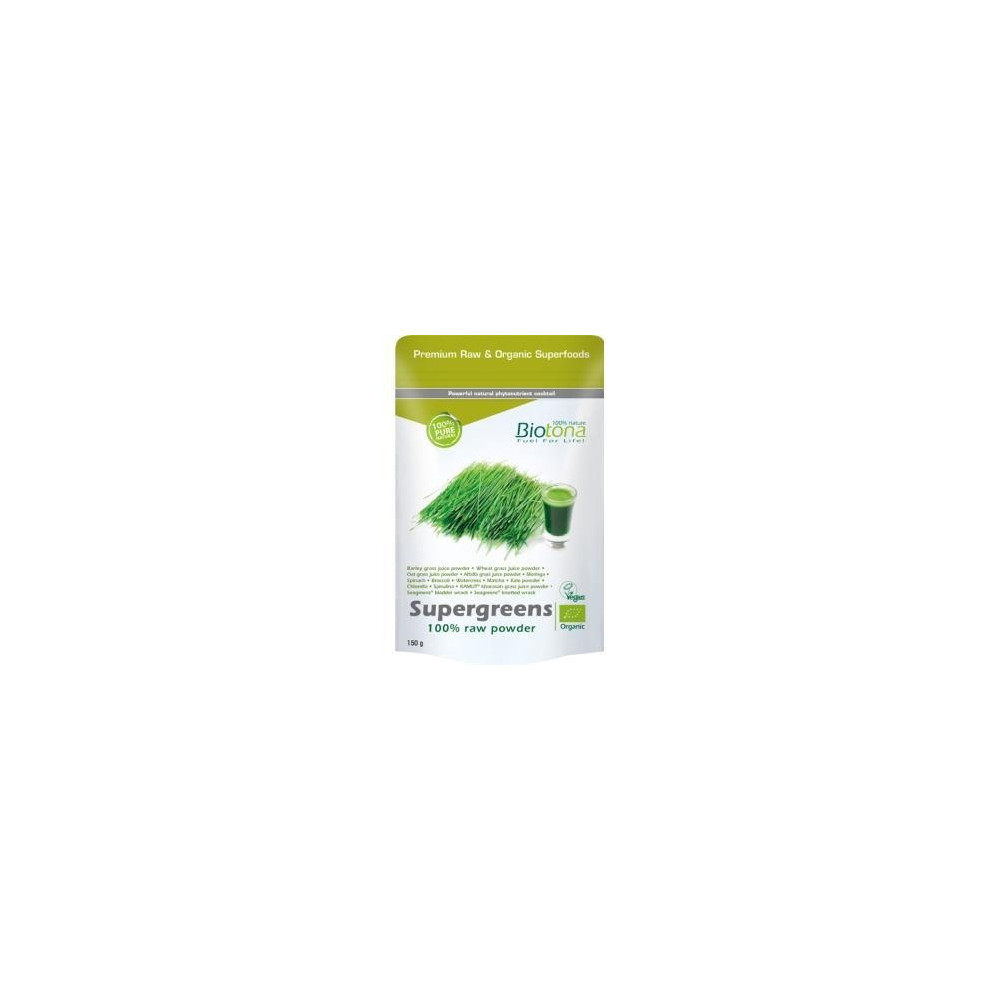 Biotona Supergreens Powder Superfood Bio 150G