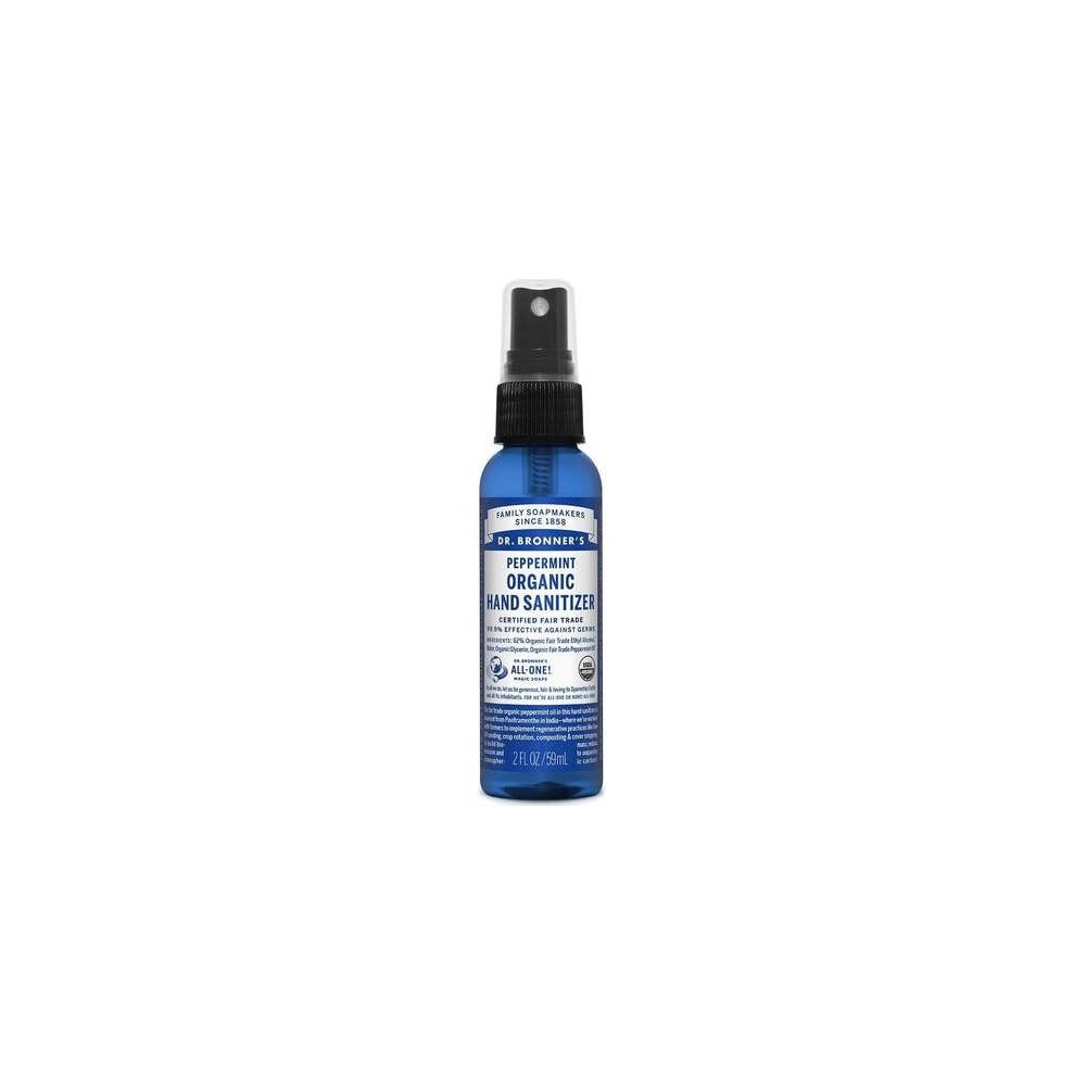 Dr. Bronner'S Organic Peppermint Hand Sanitiser 59Ml