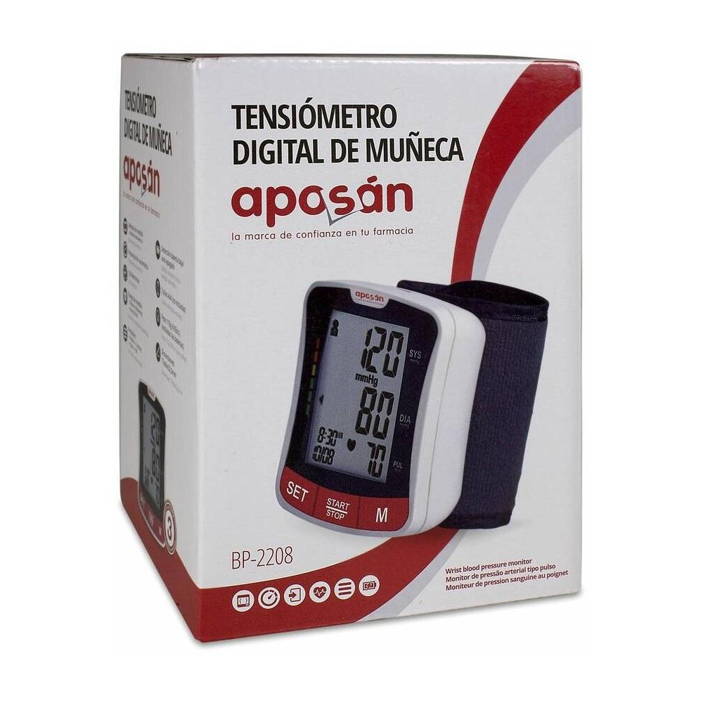 Aposán Tensiómetro Digital De Muñeca, 1 Ud