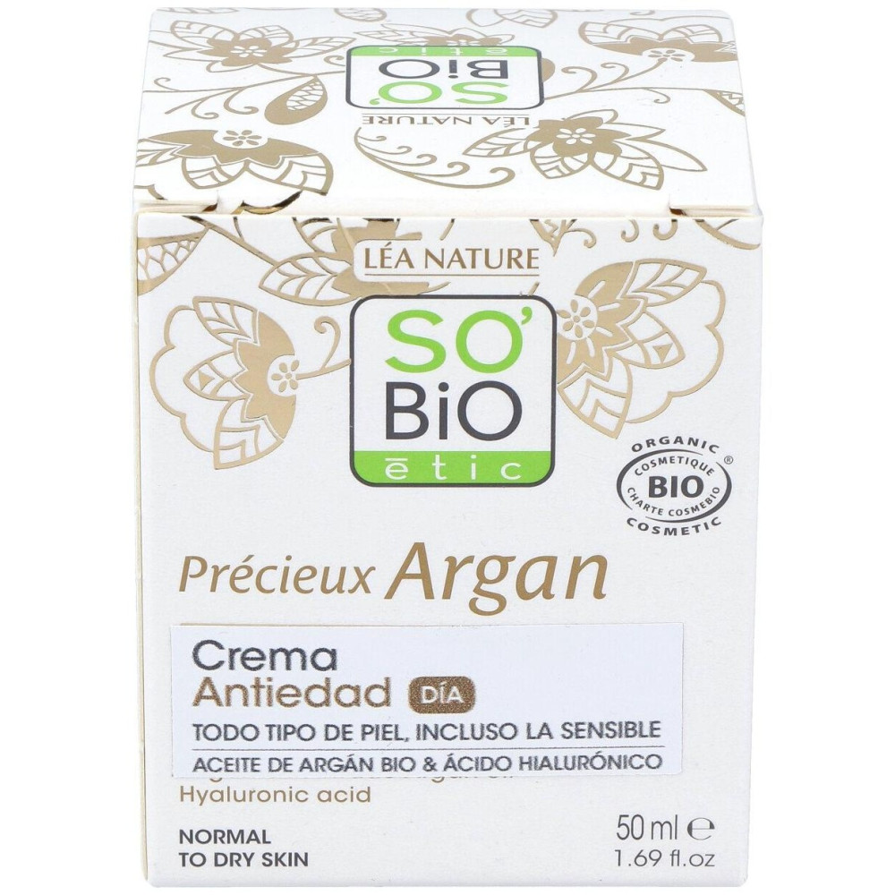 So Bio Etic Crema De Día Ácido Hialurónico Y Argán 50Ml
