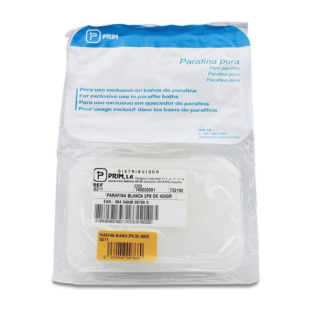 Prim Parafina Blanca Ref/G.211 400 Gr X 2