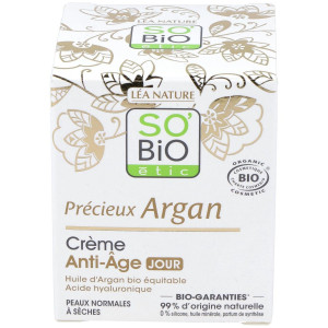 So Bio Etic Crema De Día Ácido Hialurónico Y Argán 50Ml