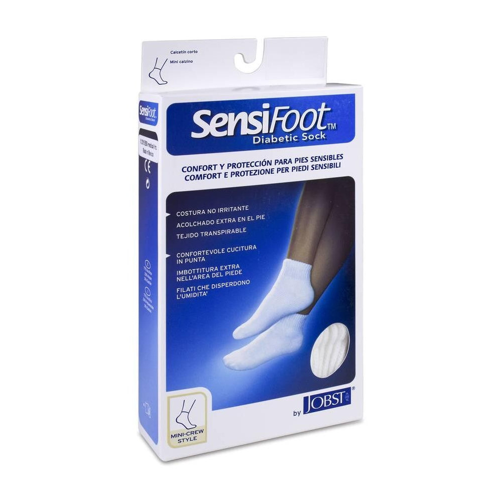 Jobst Sensifoot Calcetín Corto Blanco Talla S, 1 Unidad
