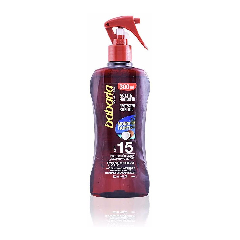 Babaria Monoi Tahiti Aceite Spf15 Proteccion Media 300Ml
