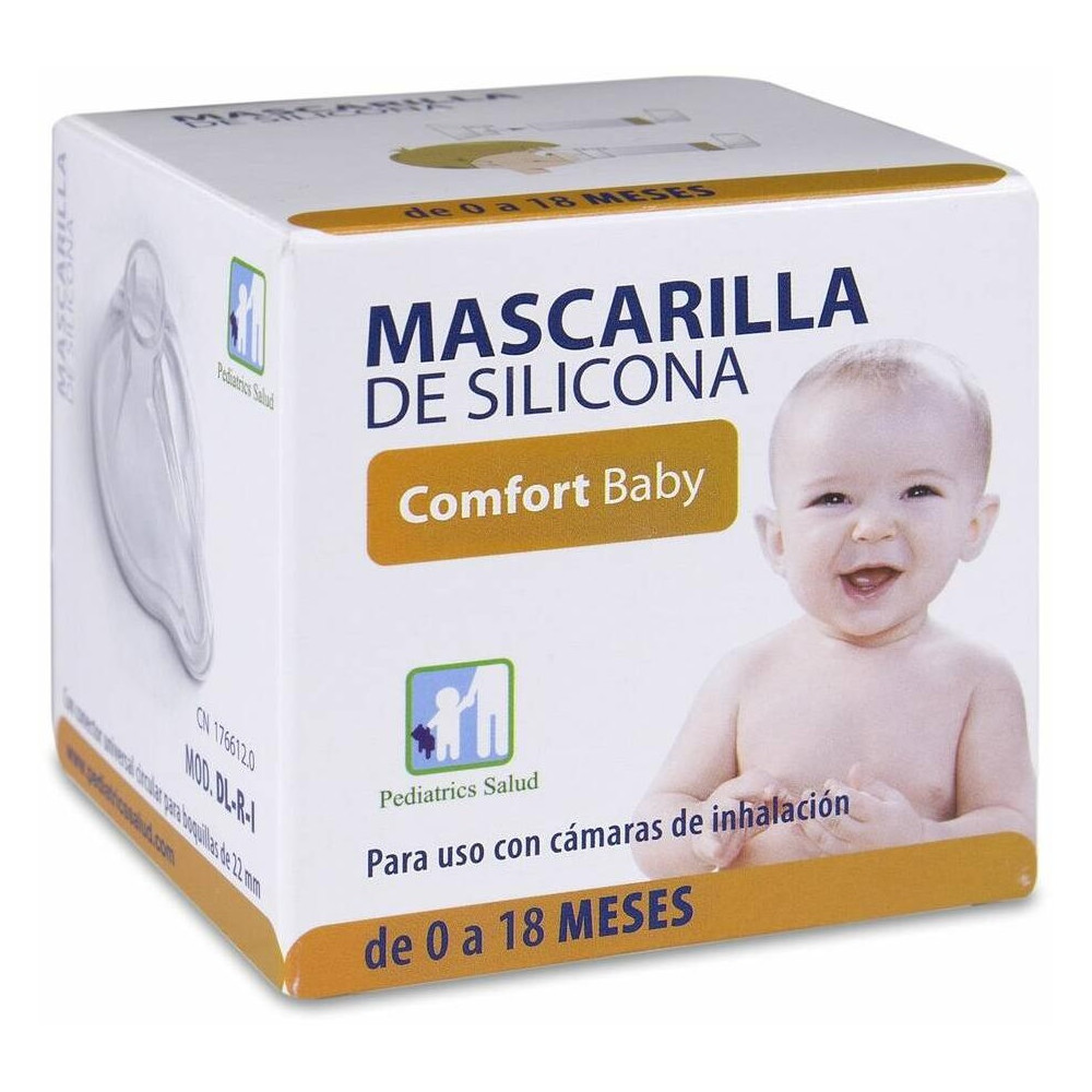Pediatrics Mascarilla Silicona Comfort Baby 0-18 Meses, 1 Ud