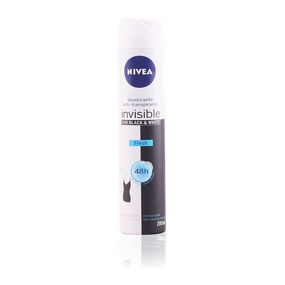 Nivea Black And White Invisible Fresh Desodorante Spray 200Ml