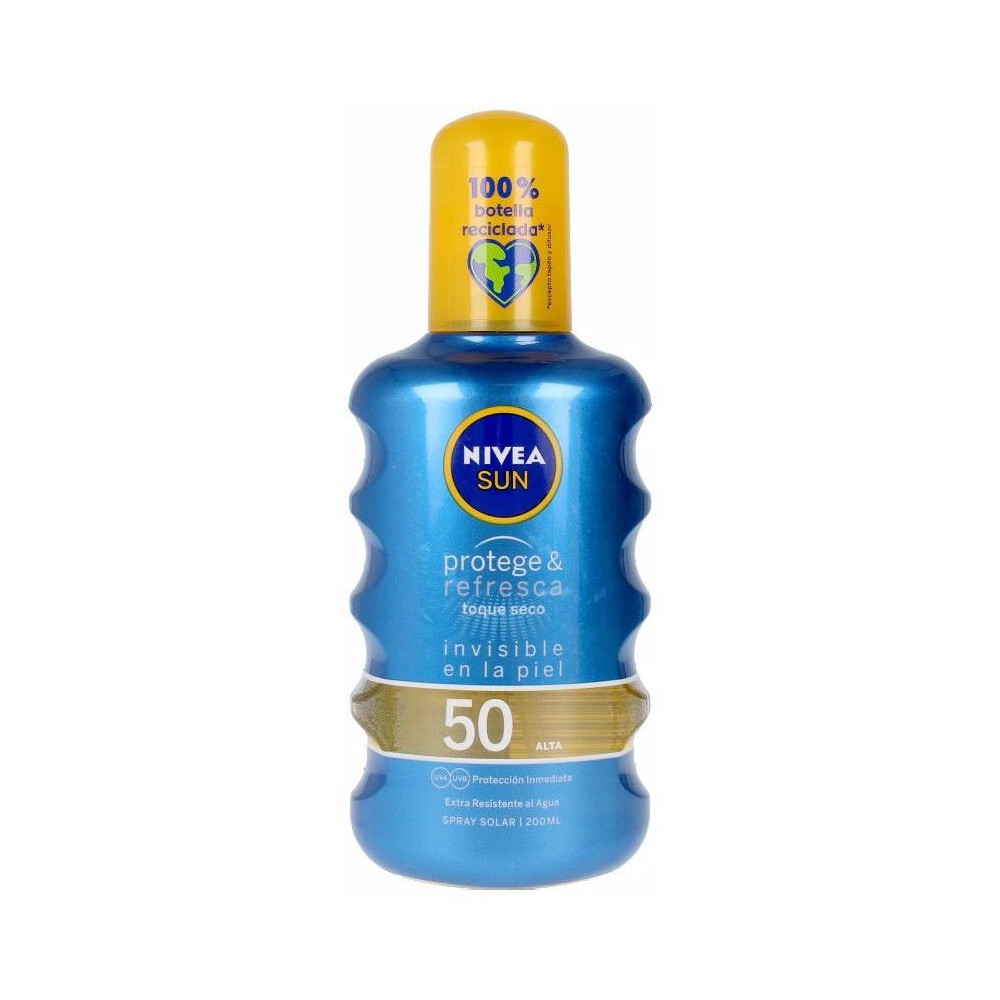 Sun Protege Y Refresca Spray Solar Seco Spf50 200 Ml
