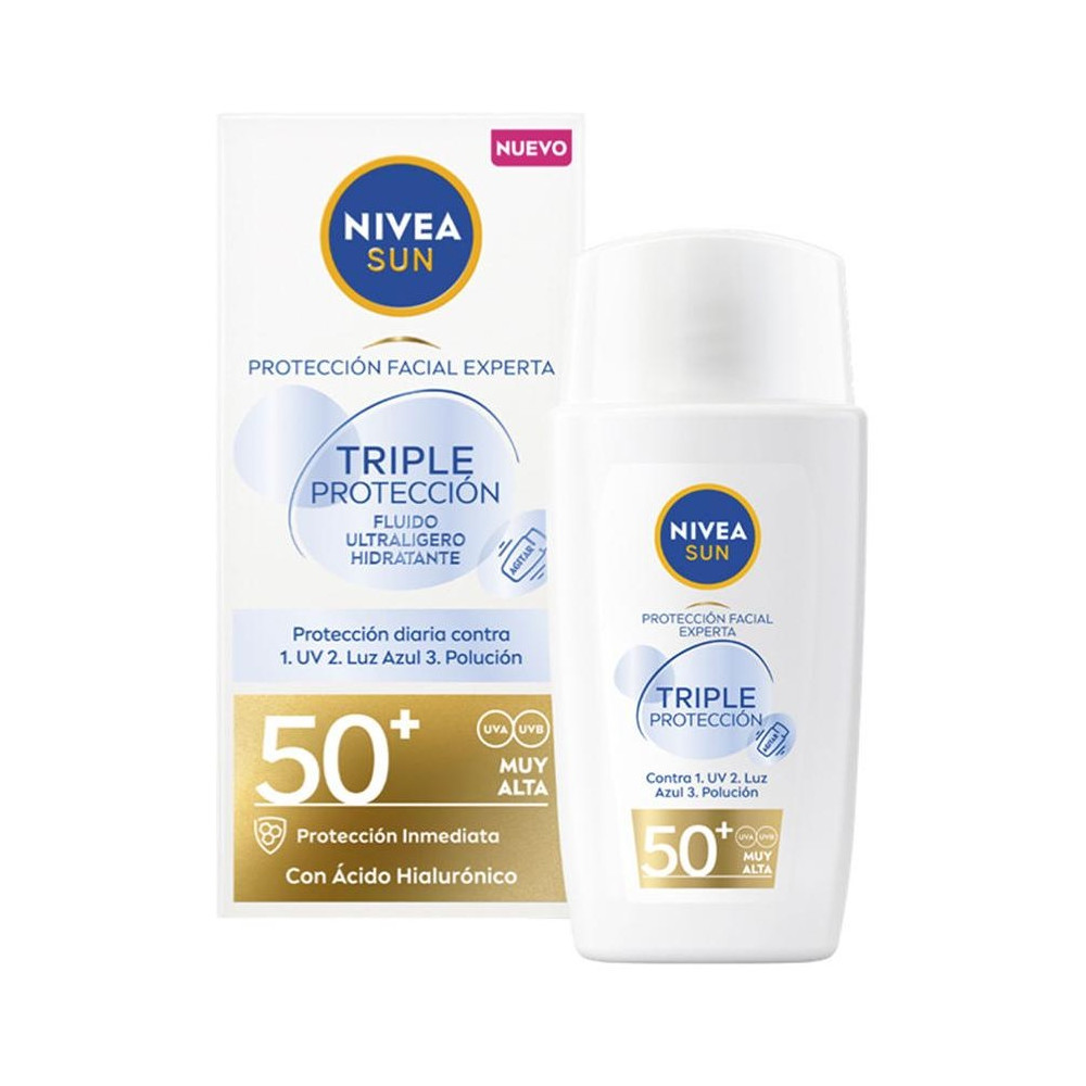 Nivea Sun Triple Protección Fluido Ultraligero Facial Spf50 40Ml