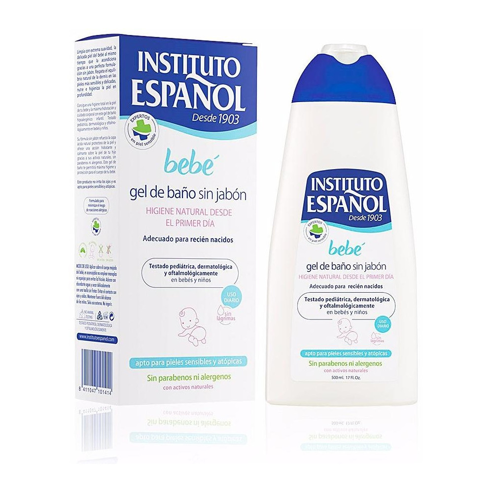 Instituto Español Bebe Gel De Banho Sem Sabão 500Ml