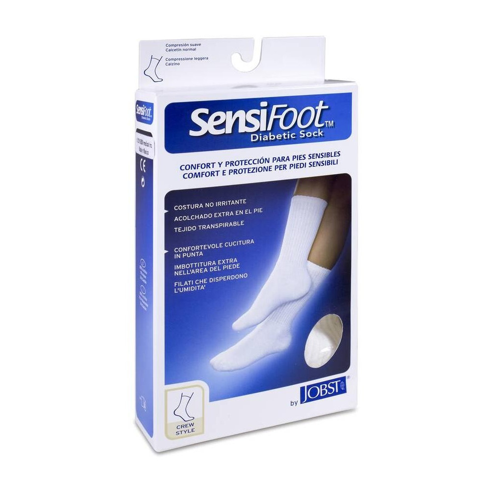 Jobst Sensifoot Normal Blanco Talla S, 2 Unidades