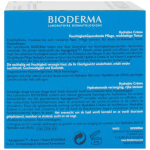Hydrabio Crema Hidratante Textura Cremosa, Hidratantes Y Nutritivos Bioderma - Perfumes Club