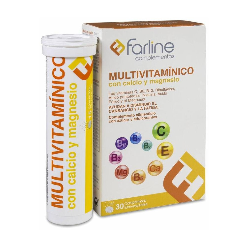 Farline Multivitamínico Efervescente, 30 Comprimidos