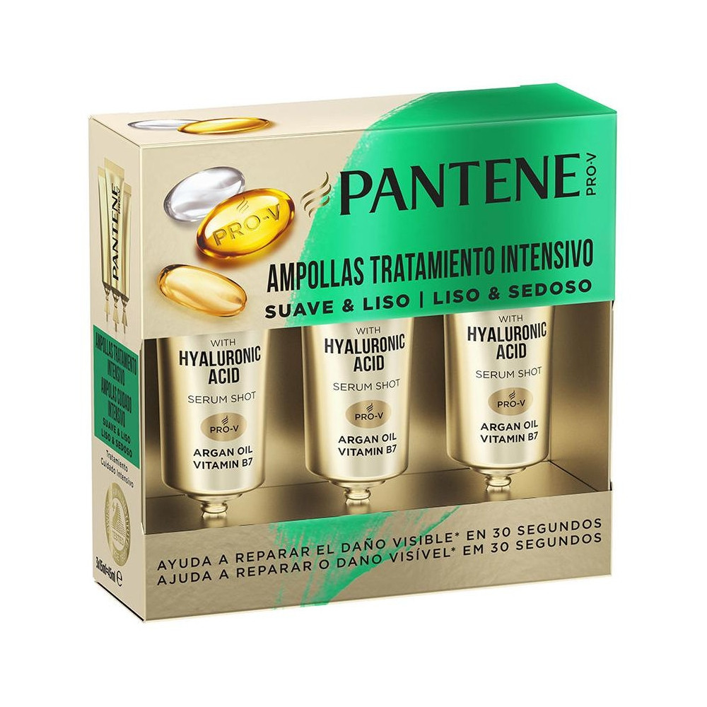 Pantene Suave Y Liso Ampolla Capilar 3X15Ml