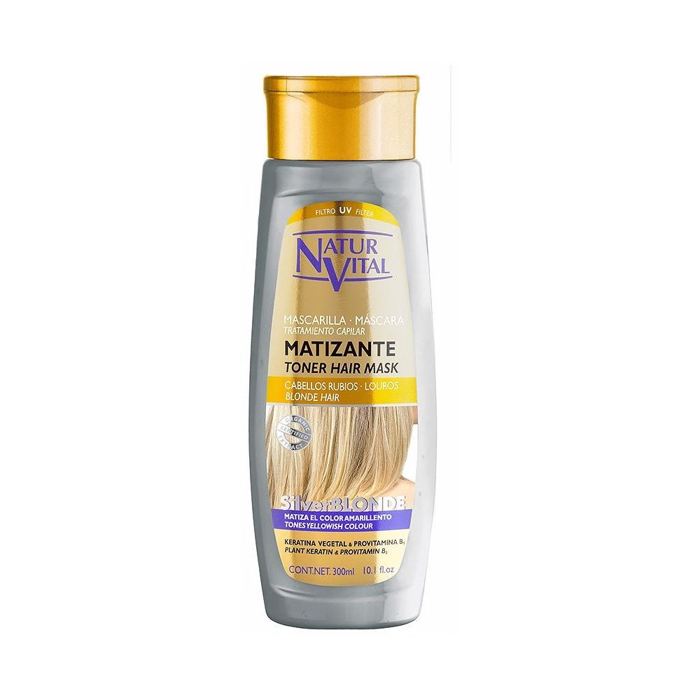 Naturvital Silver Blonde Mascarilla Capilar Matizante 300Ml