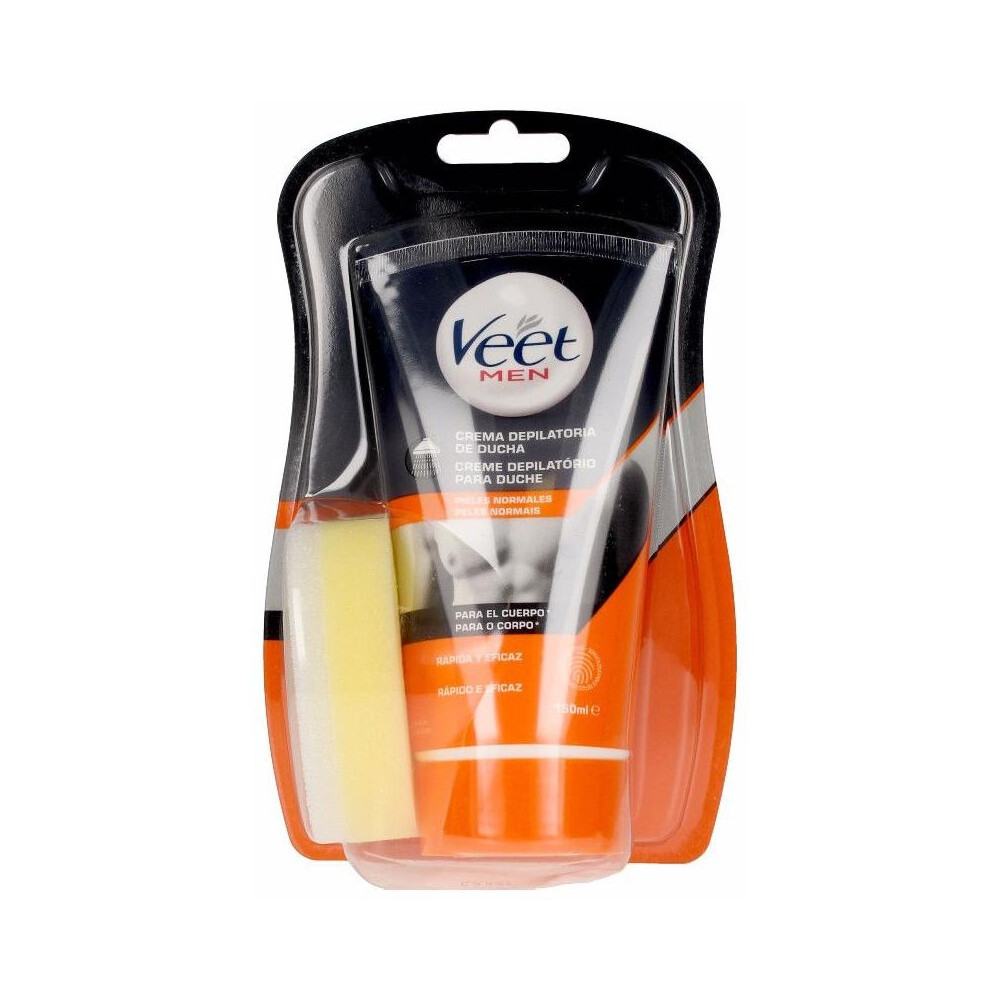 Veet Men Total Pro Crema Depilatoria De Ducha Piel Normal 150Ml