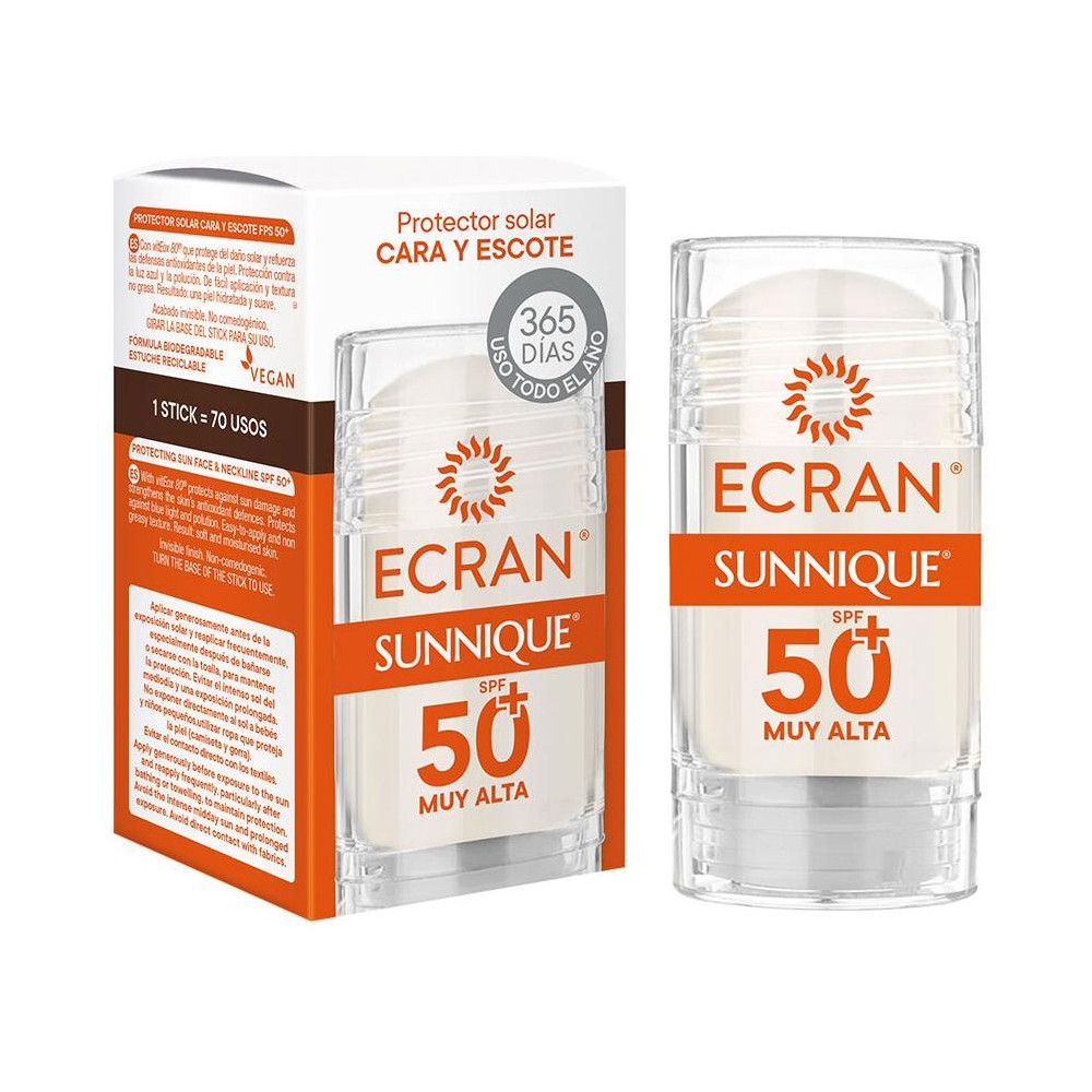 Ecran Sunnique Cara Y Escote Spf50+ Stick 30 Ml