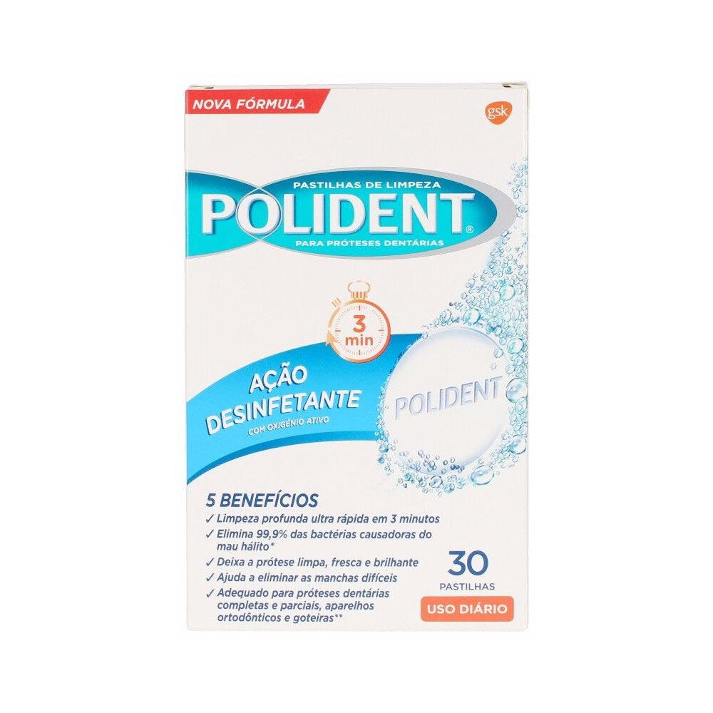 Polident Pastillas Originales Limpiadoras 30 Uds