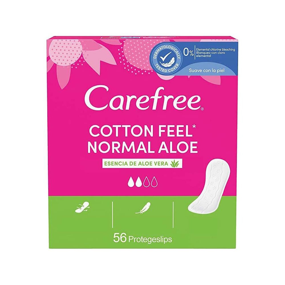 Carefree Carefree Normal Aloe Protector Cotton 56Uds