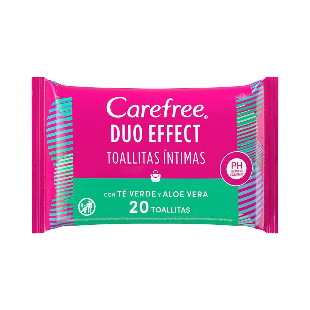 Carefree Toallitas Intimas Con Te Very Aloe Vera 20Uds