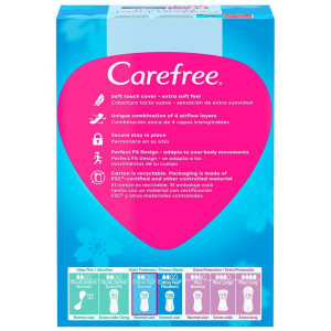 Carefree Cotton Feel Normal Fragancia Fresca 44Uds