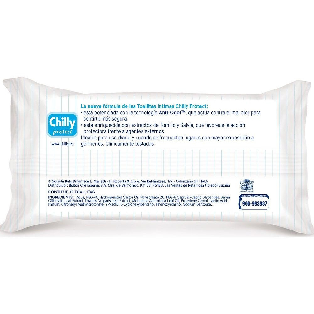 Extra Protección Toallitas Íntimas 12 U