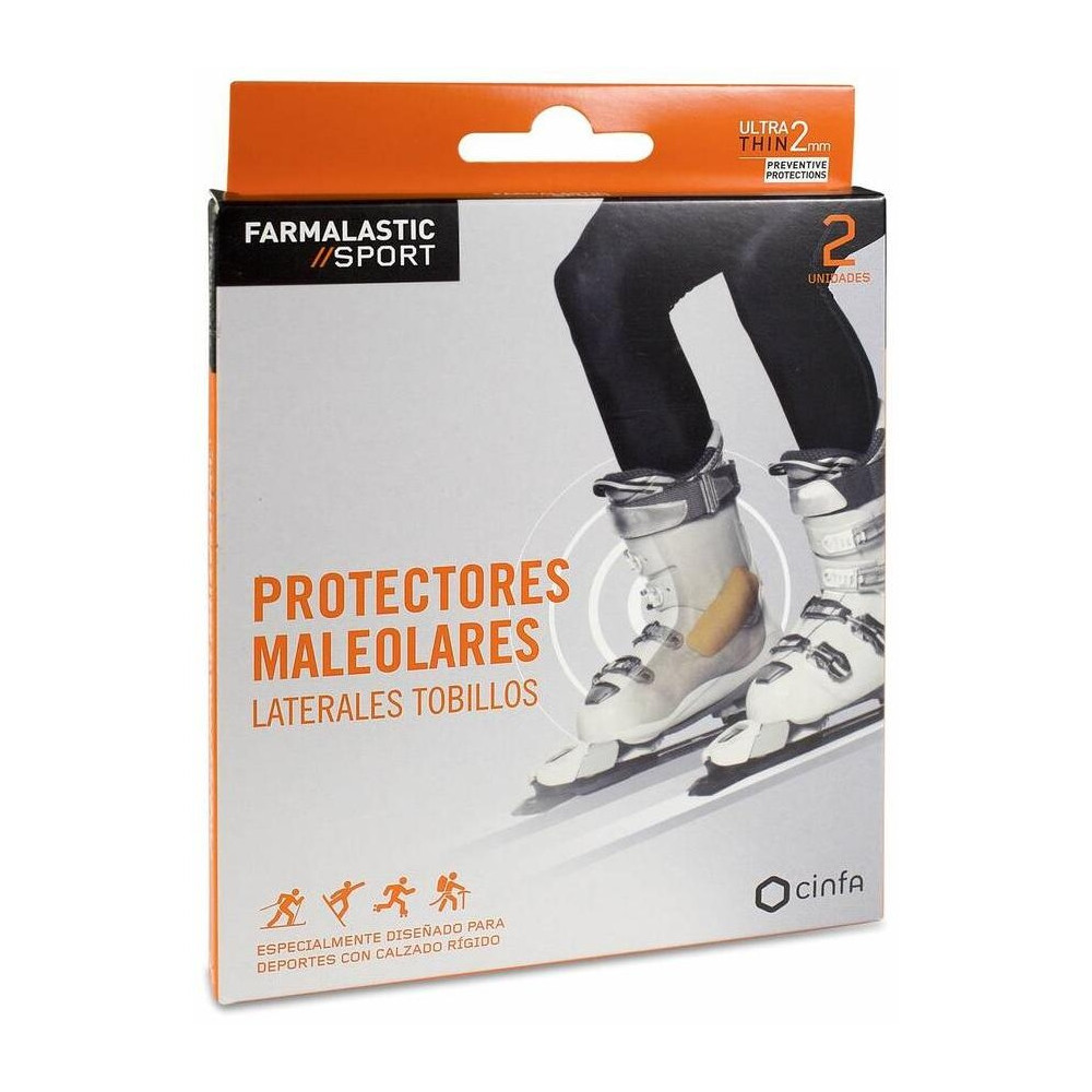 Farmalastic Sport Apósito Protector Maleolo Laterales Tobillos 5X11Cm 2Uds