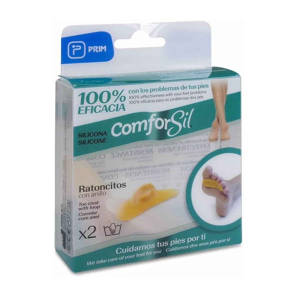 Comforsil Ratoncitos Silicona Anillo Dedos Derecho E Izquierdo T-S 2Uds