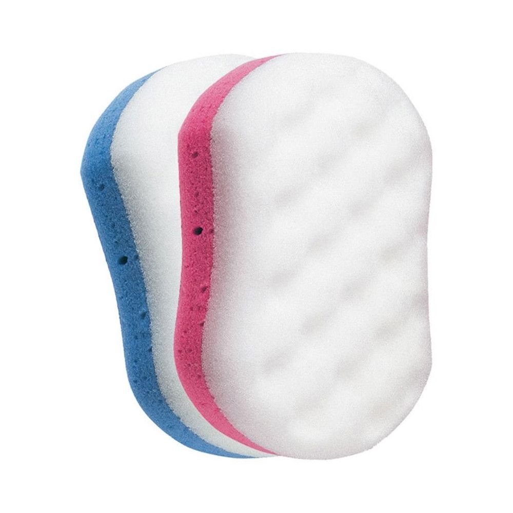 Esponja De Baño Mixta-Peeling Suave-Rugoso 2 Pz