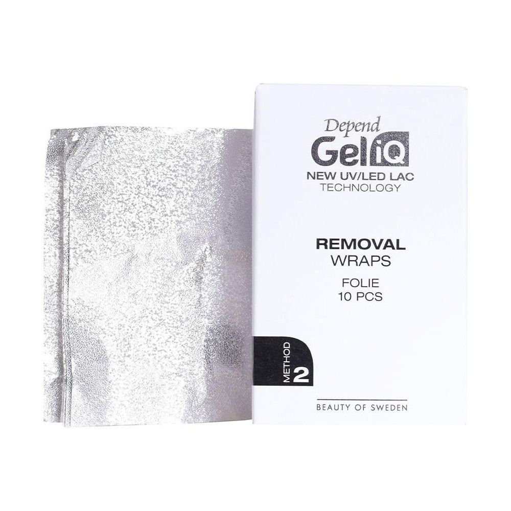 Depend Gel Iq Removal Wraps Foil Method 2 Quitaesmaltes 10Uds