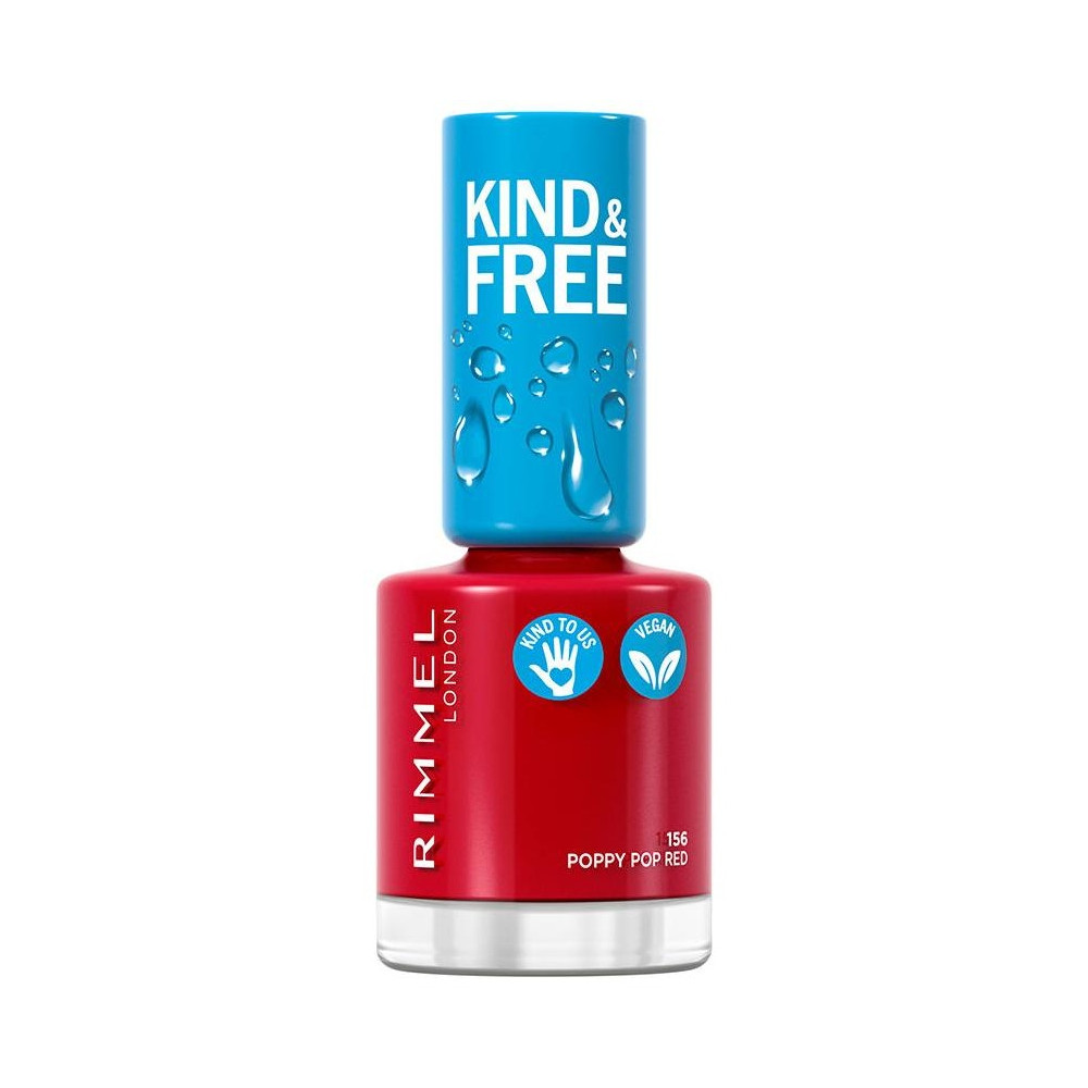 Kind Y Free Nail Polish 156-Poppy Pop Red