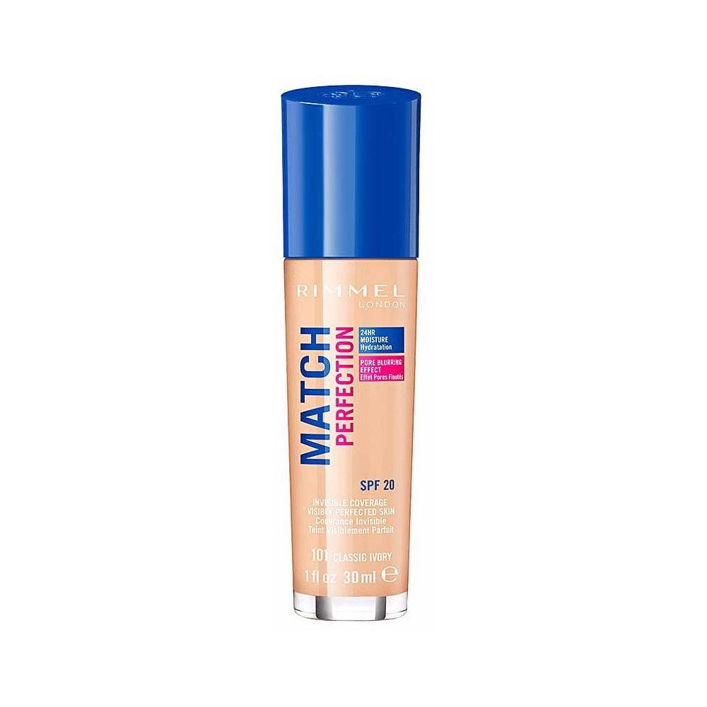 Rimmel Base Match Perfection Spf20 101 Classic Ivory 30Ml