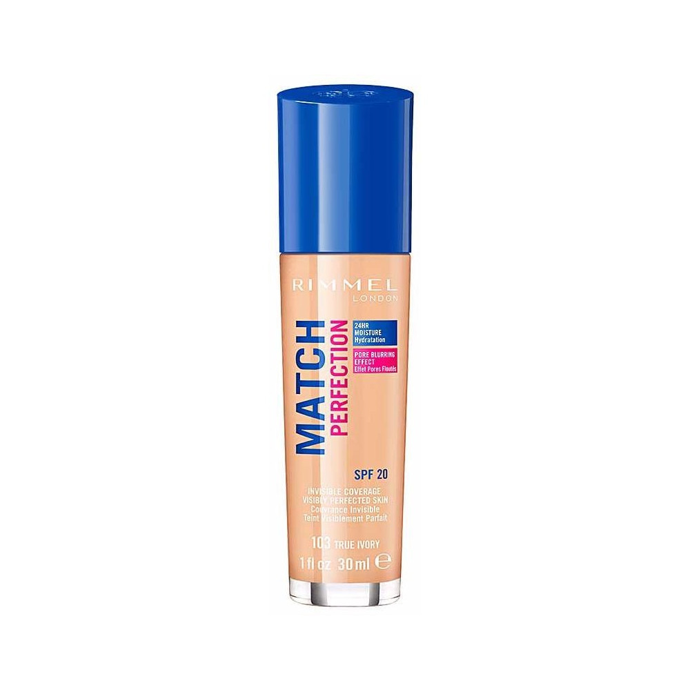 Rimmel Match Perfection Foundation 103 True Ivory 30Ml