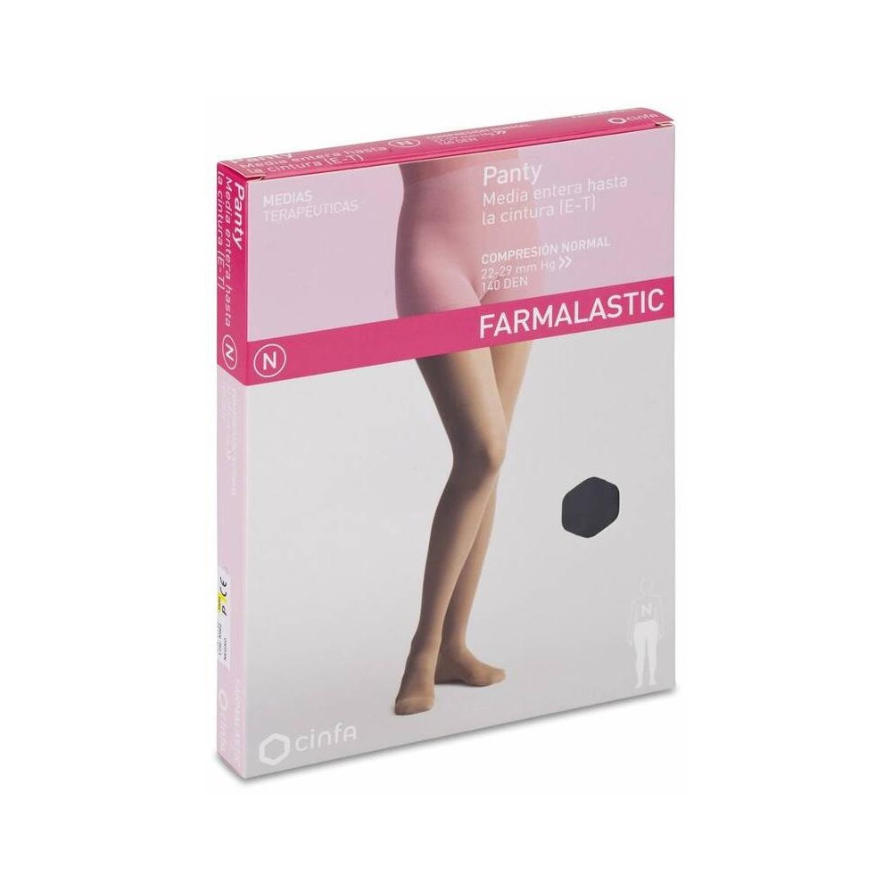 Farmalastic Panty-Media Hasta La Cintura (E-T) Compresión Normal T-Pequeña Negro
