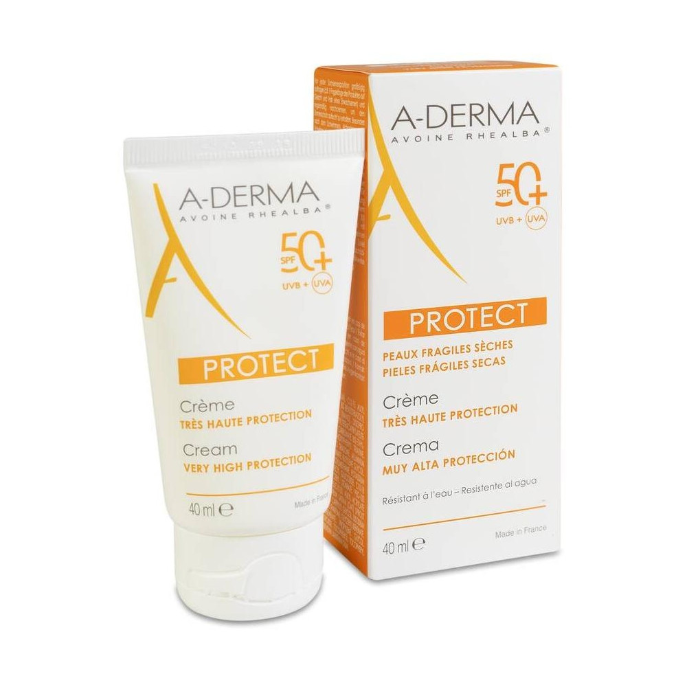 A-Derma Protect Crema Fotoprotectora Spf50+, 40 Ml