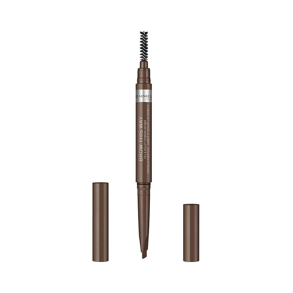 Rimmel Brow This Way Eyebrow Pencil 02 Medium Brown 0.25G